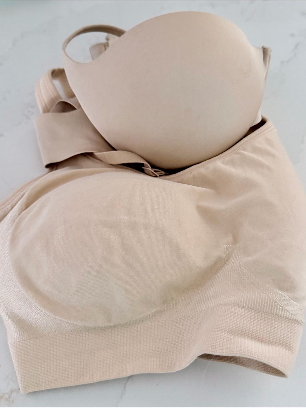 Nude SKIMS and SHAPERMINT Bra Bundle